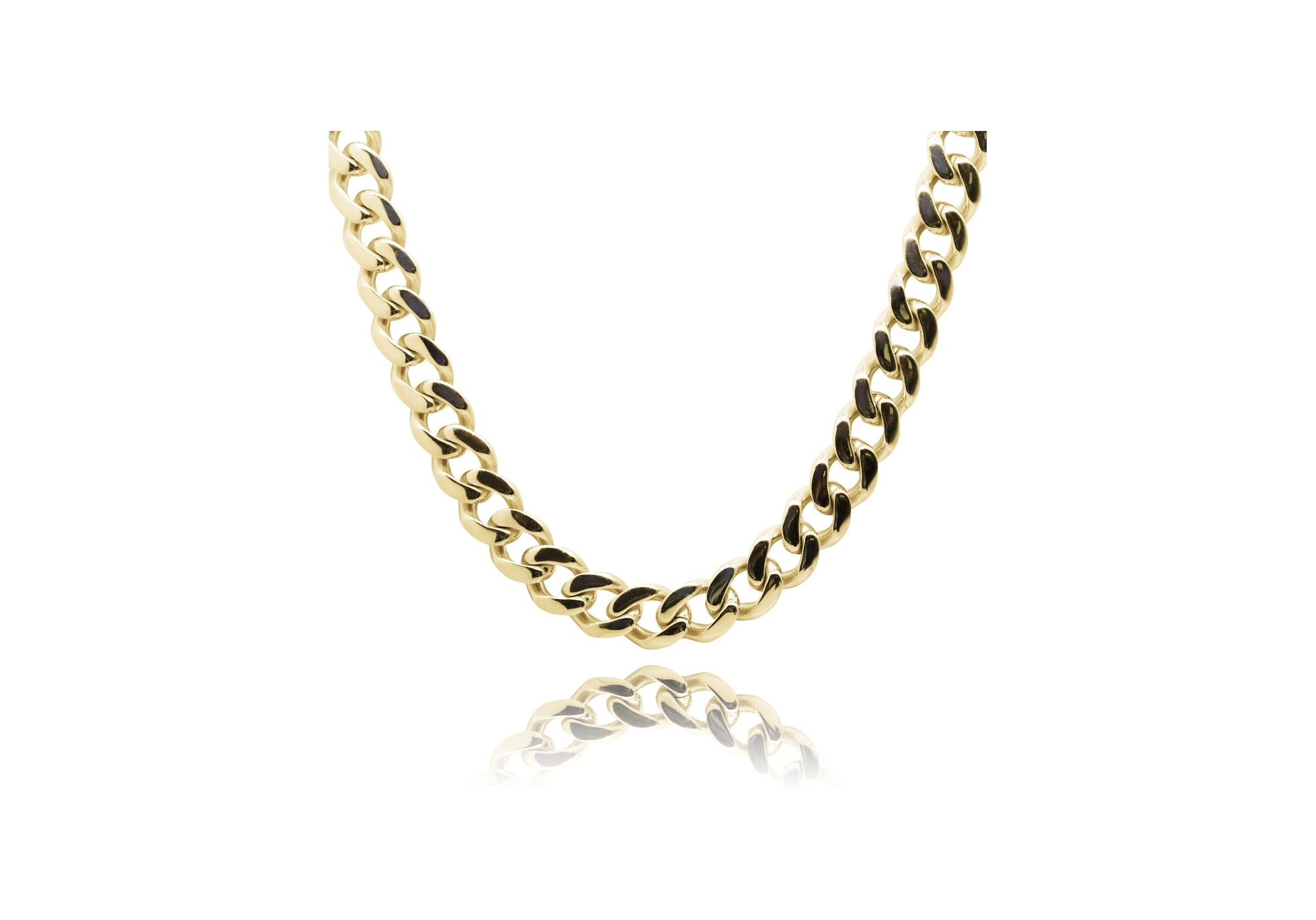 CURB CHAIN NECKLACE.