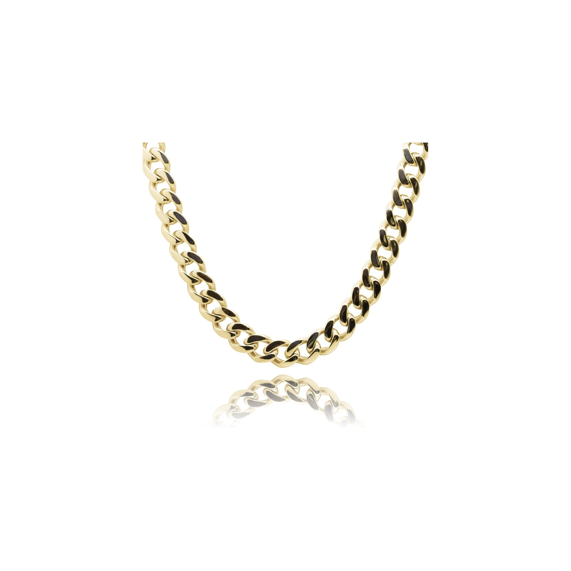 CURB CHAIN NECKLACE.