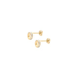 Circle hole pop earring.