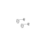 Circle hole pop earring.