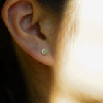 Circle pop earring.