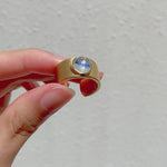 Archaic Moissanite Ring.