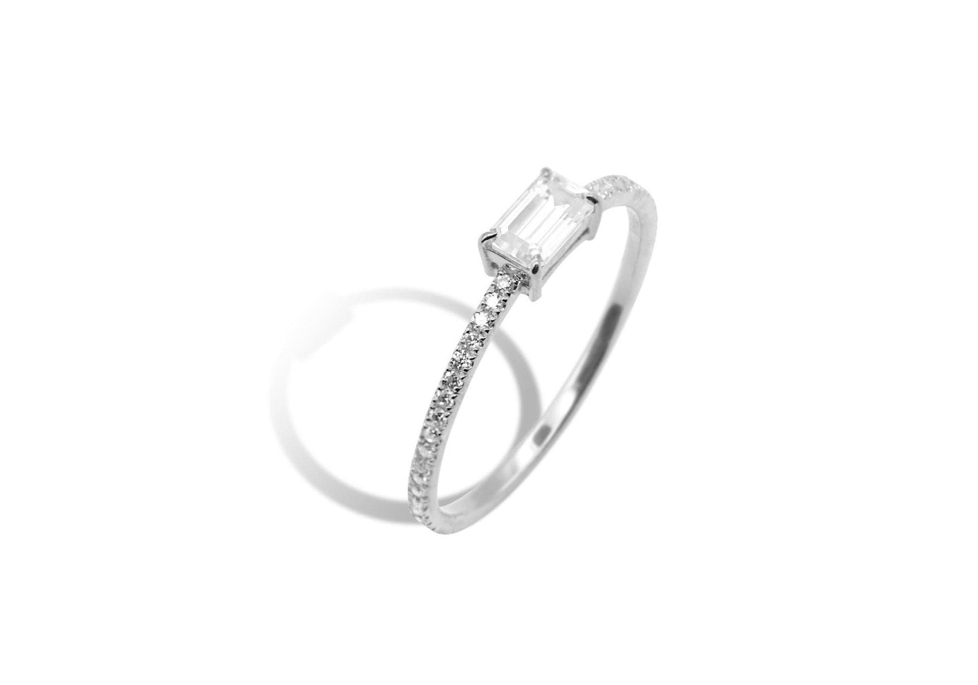 Emerald Moissanite Full Eternity side ver 【プラチナ950】.