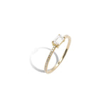 Emerald Moissanite Full Eternity Ring side ver.