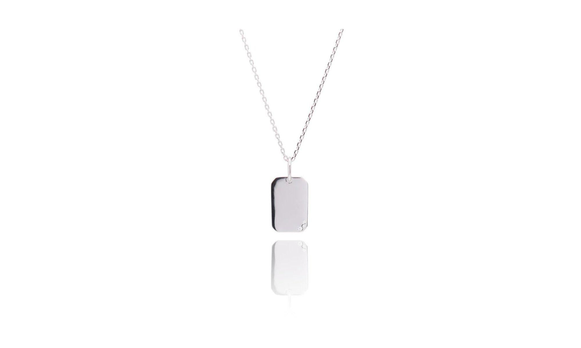 Engravable Tag Necklace.