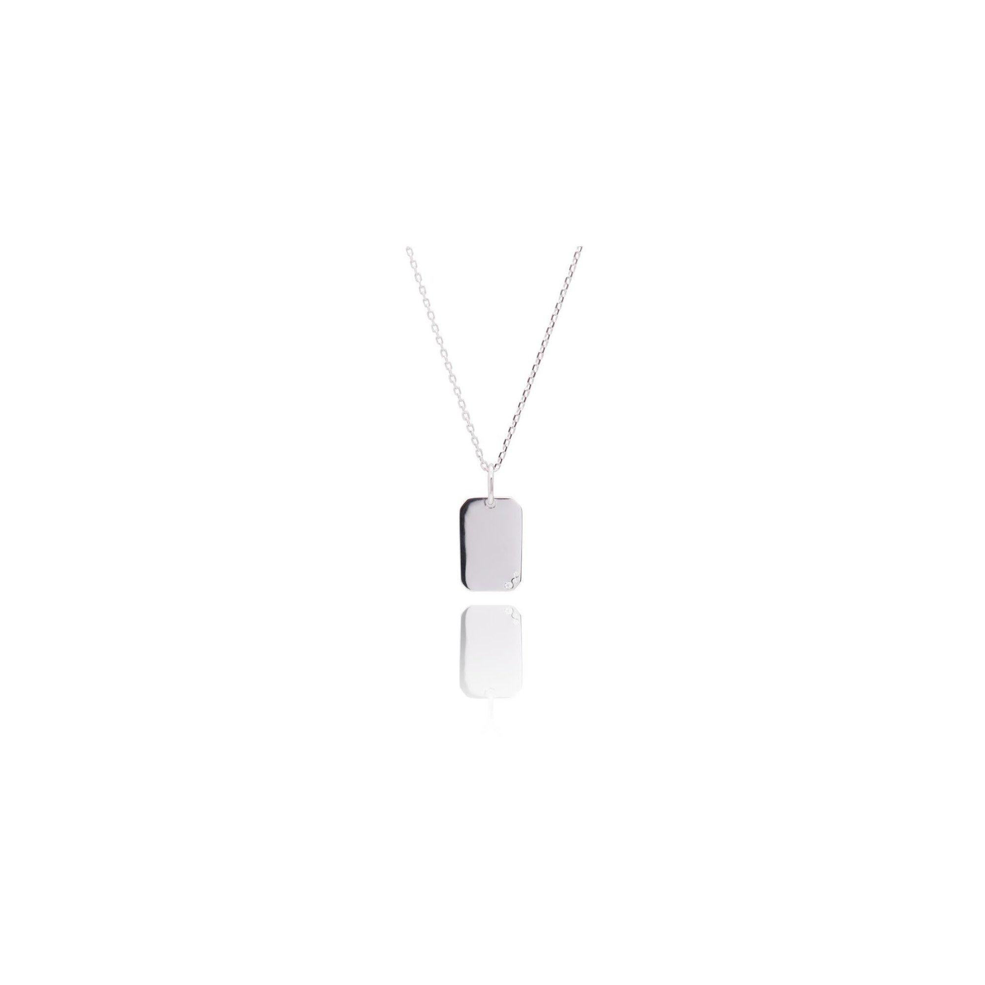 Engravable Tag Necklace.