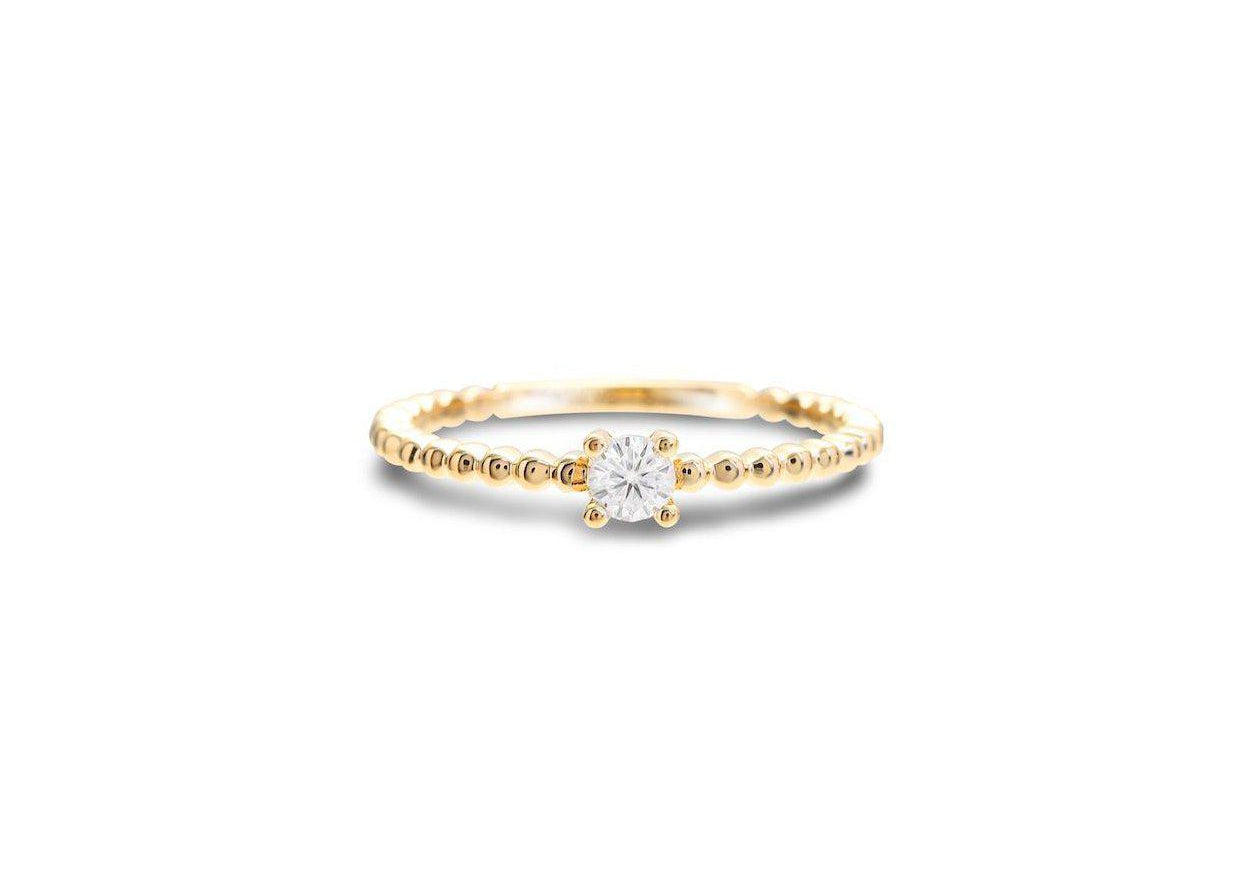 Moissanite Grano Ring.