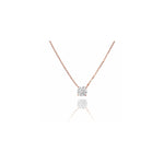 ソリティアモアサナイトネックレス 0.5ct/1ct.