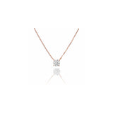 ソリティアモアサナイトネックレス 0.5ct/1ct.