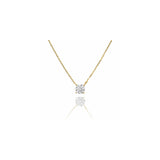 ソリティアモアサナイトネックレス 0.5ct/1ct.
