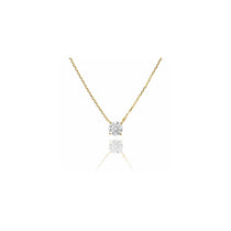 ソリティアモアサナイトネックレス 0.5ct/1ct.