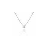 ソリティアモアサナイトネックレス 0.5ct/1ct.