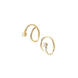 シングルモアサナイト ナローピアス.