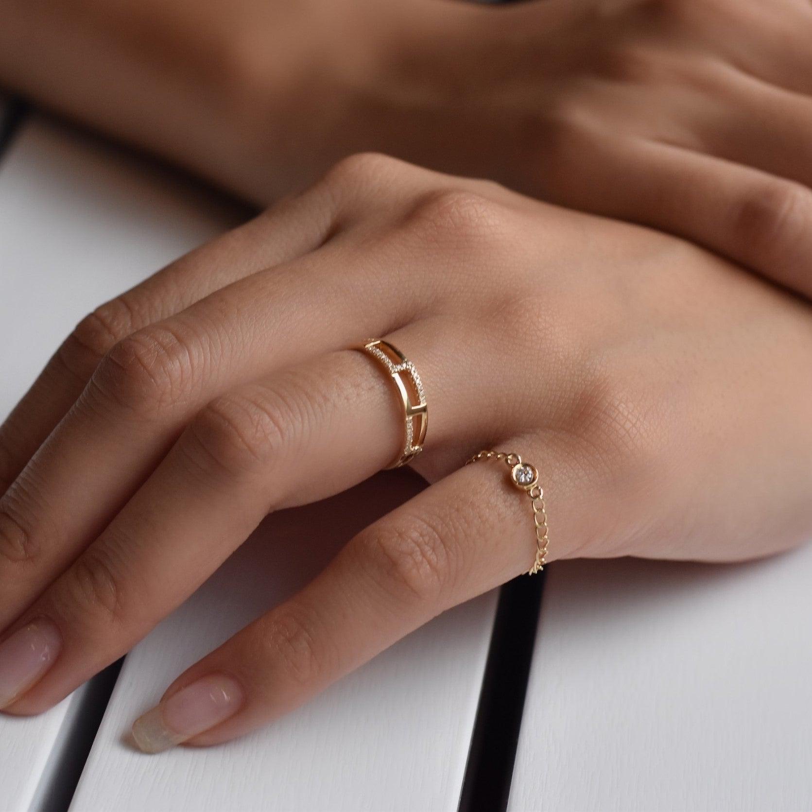 Ladder Stone Ring.