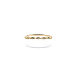 Oculus Ring with Green Moissanite.