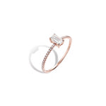 エメラルドモアサナイトフルエタニテイリング【Pinky Ring】.