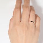 シングルバゲットブラックオニキスリング【Pinky Ring】.