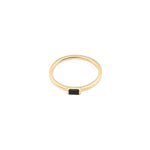 シングルバゲットブラックオニキスリング【Pinky Ring】.