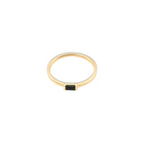 シングルバゲットブラックオニキスリング【Pinky Ring】.