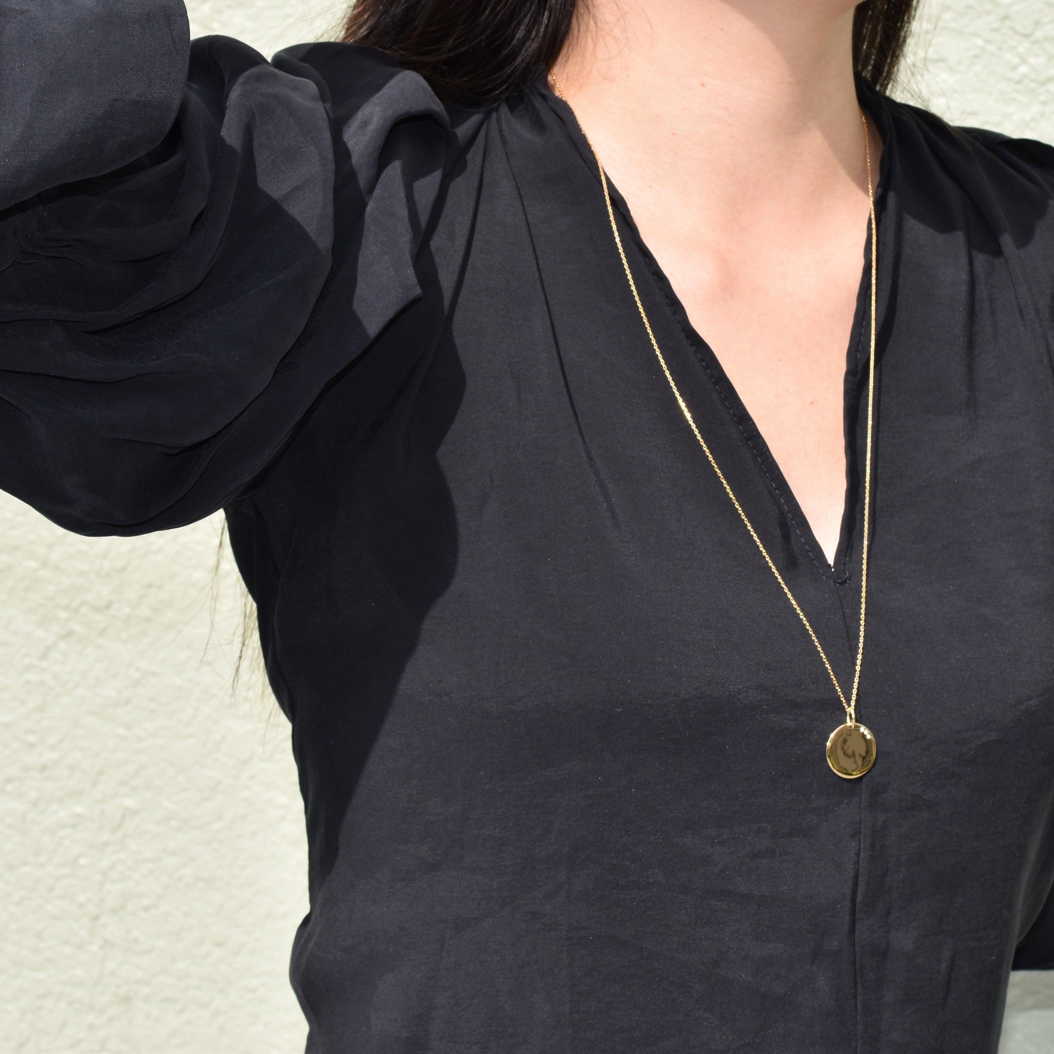 Engravable Plate Necklace.