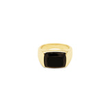 Rectangle Black Onyx Ring.