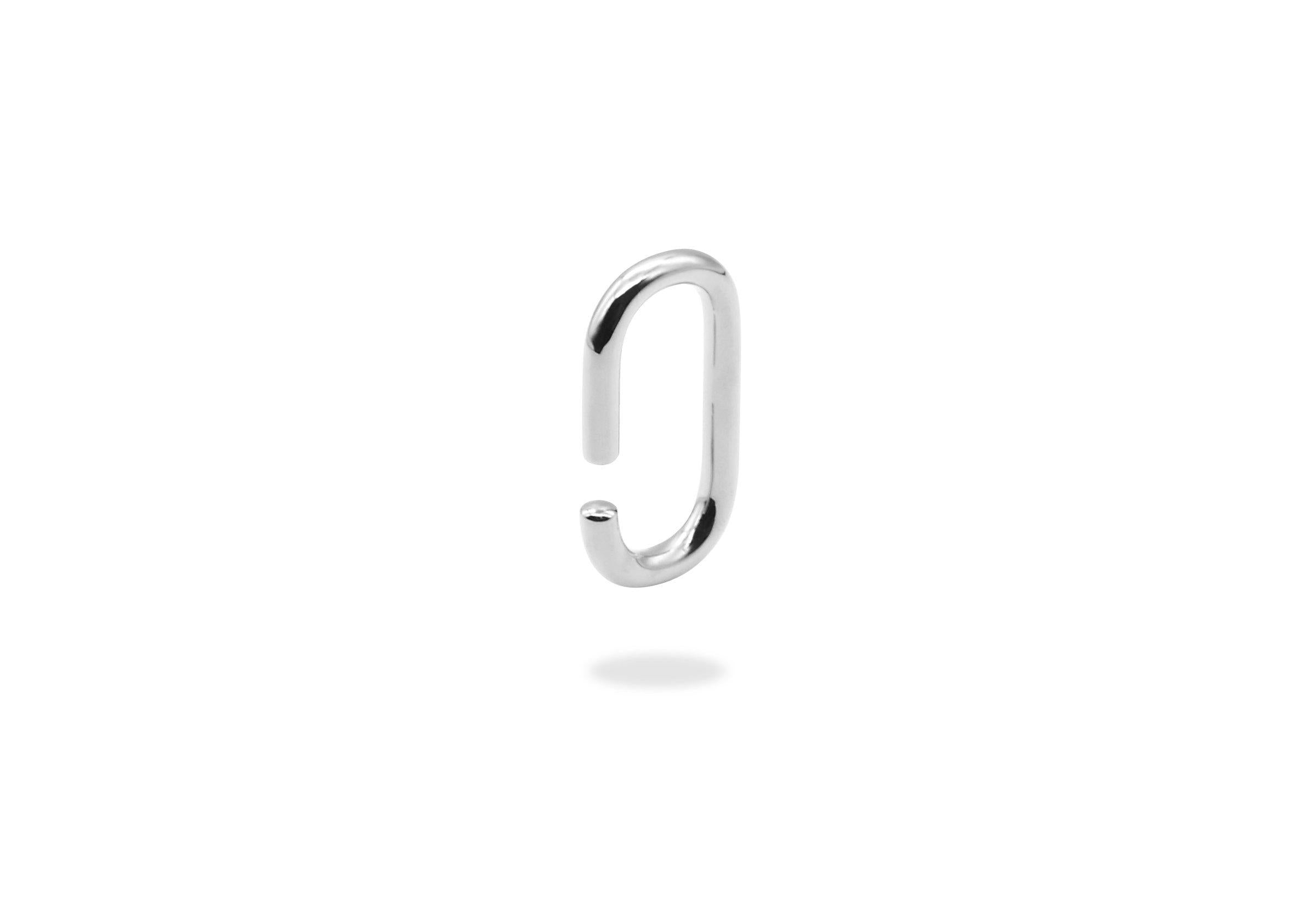 Rounded rectangle ear-cuff.
