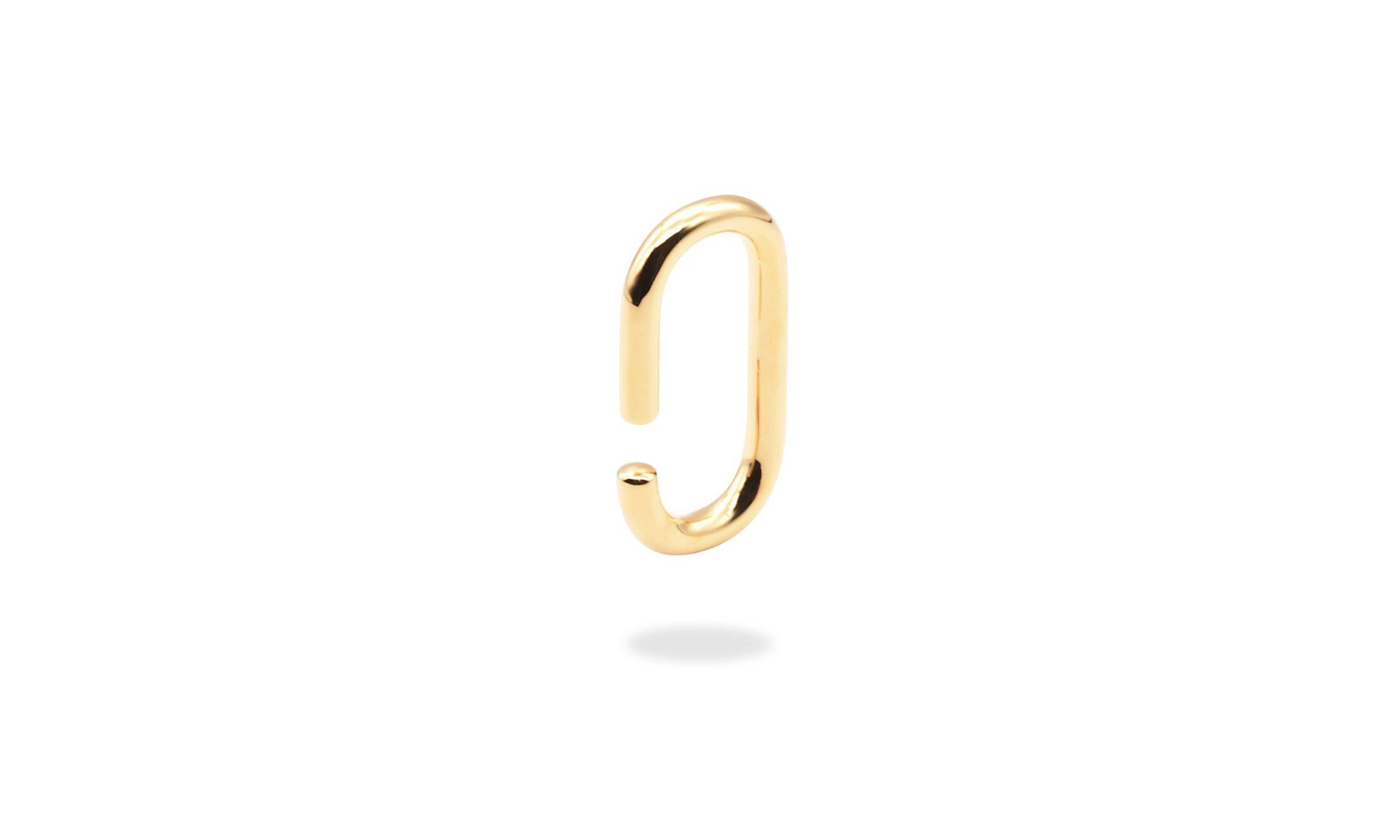 Rounded rectangle ear-cuff.
