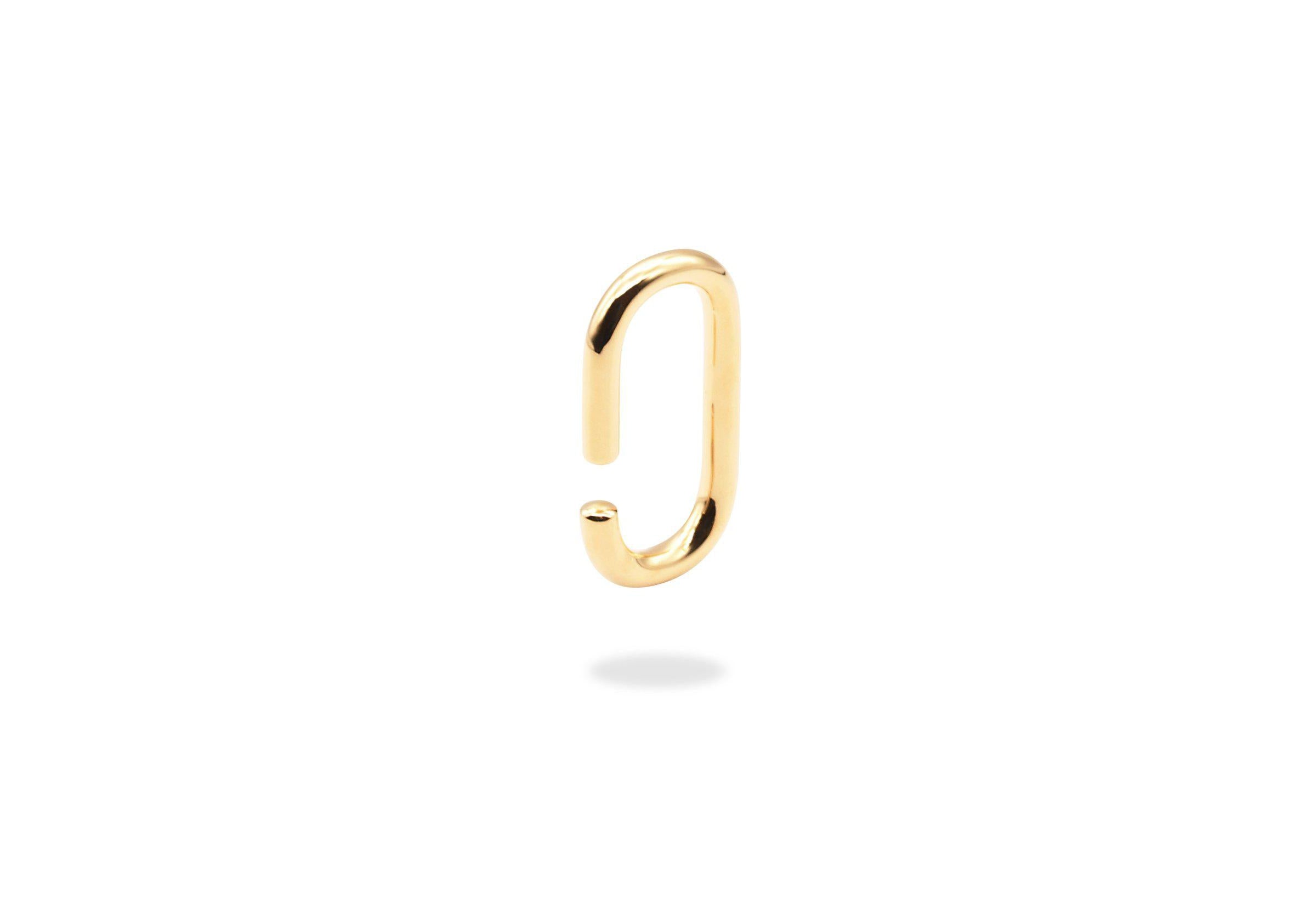 Rounded rectangle ear-cuff.