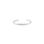 Silver Moissanite Bangle.