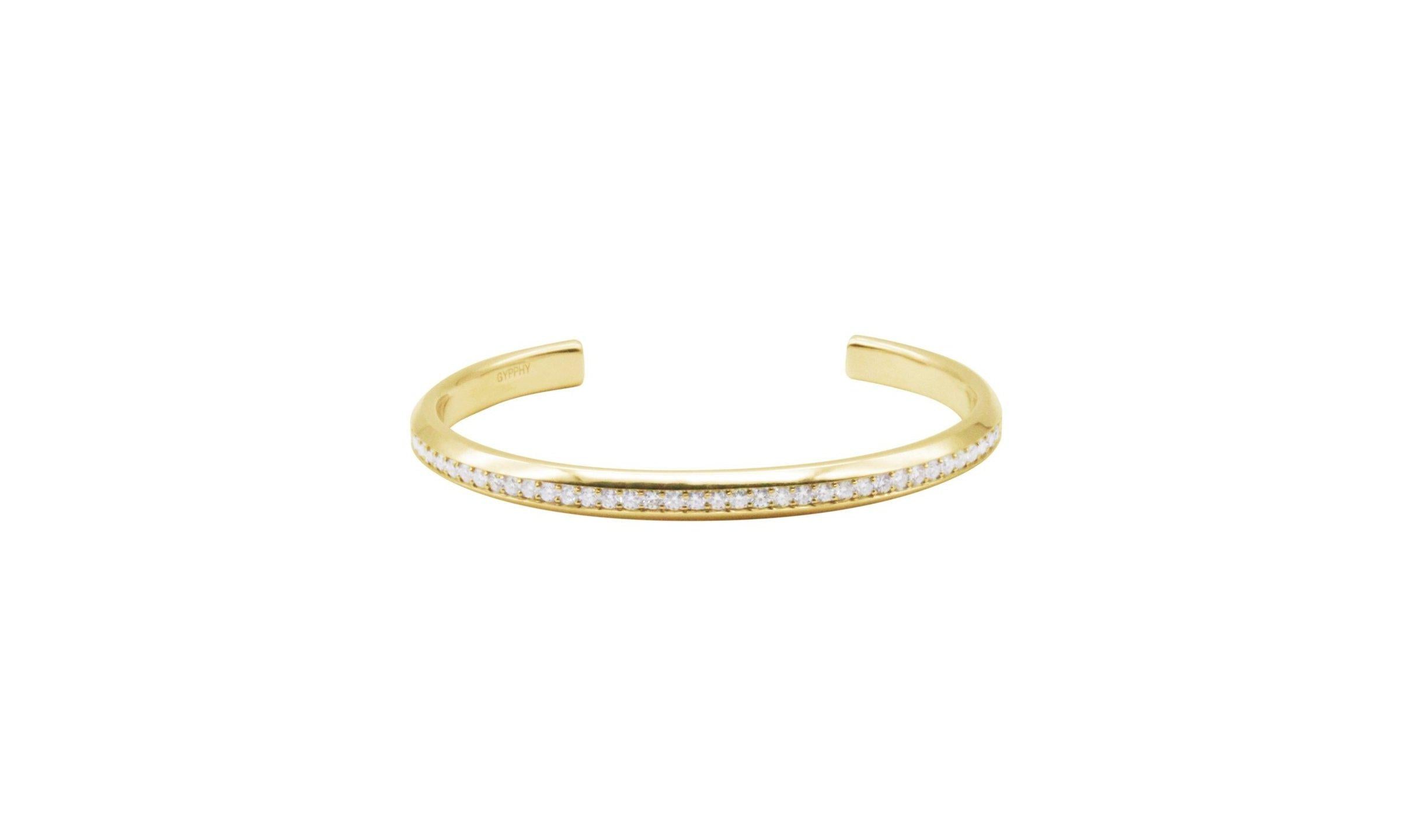 Silver Moissanite Bangle.