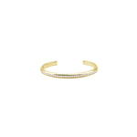 Silver Moissanite Bangle.
