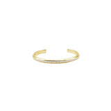Silver Moissanite Bangle.