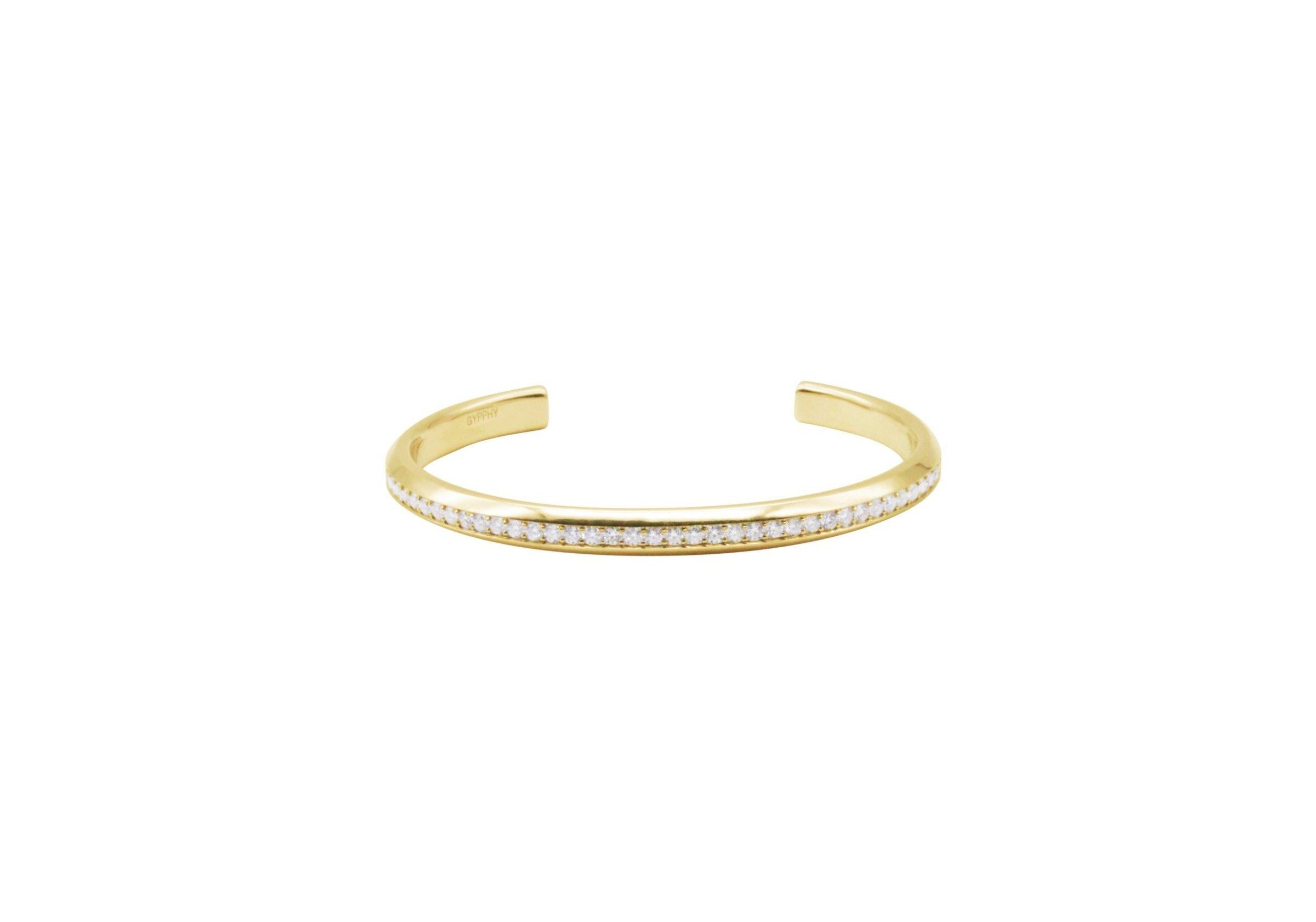 Silver Moissanite Bangle.