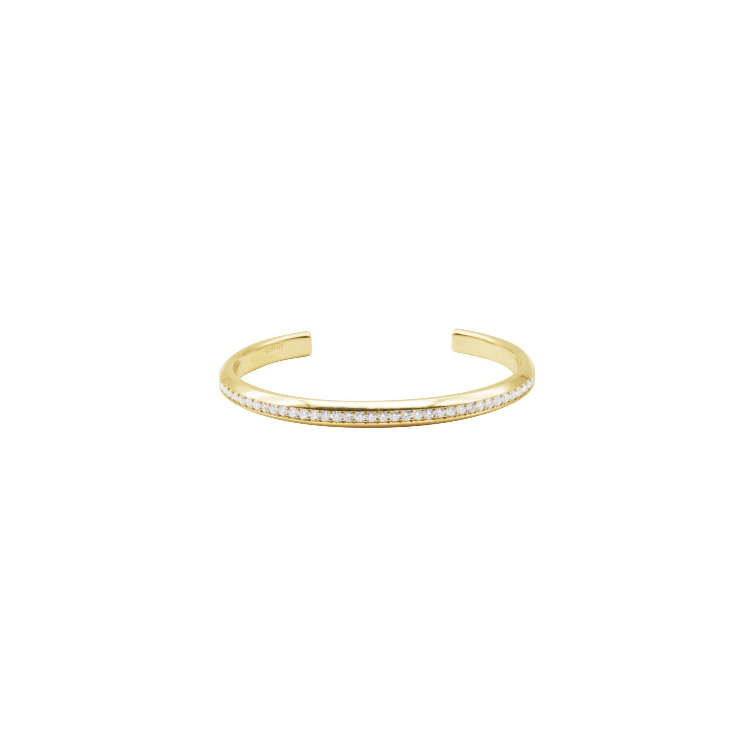 Silver Moissanite Bangle.