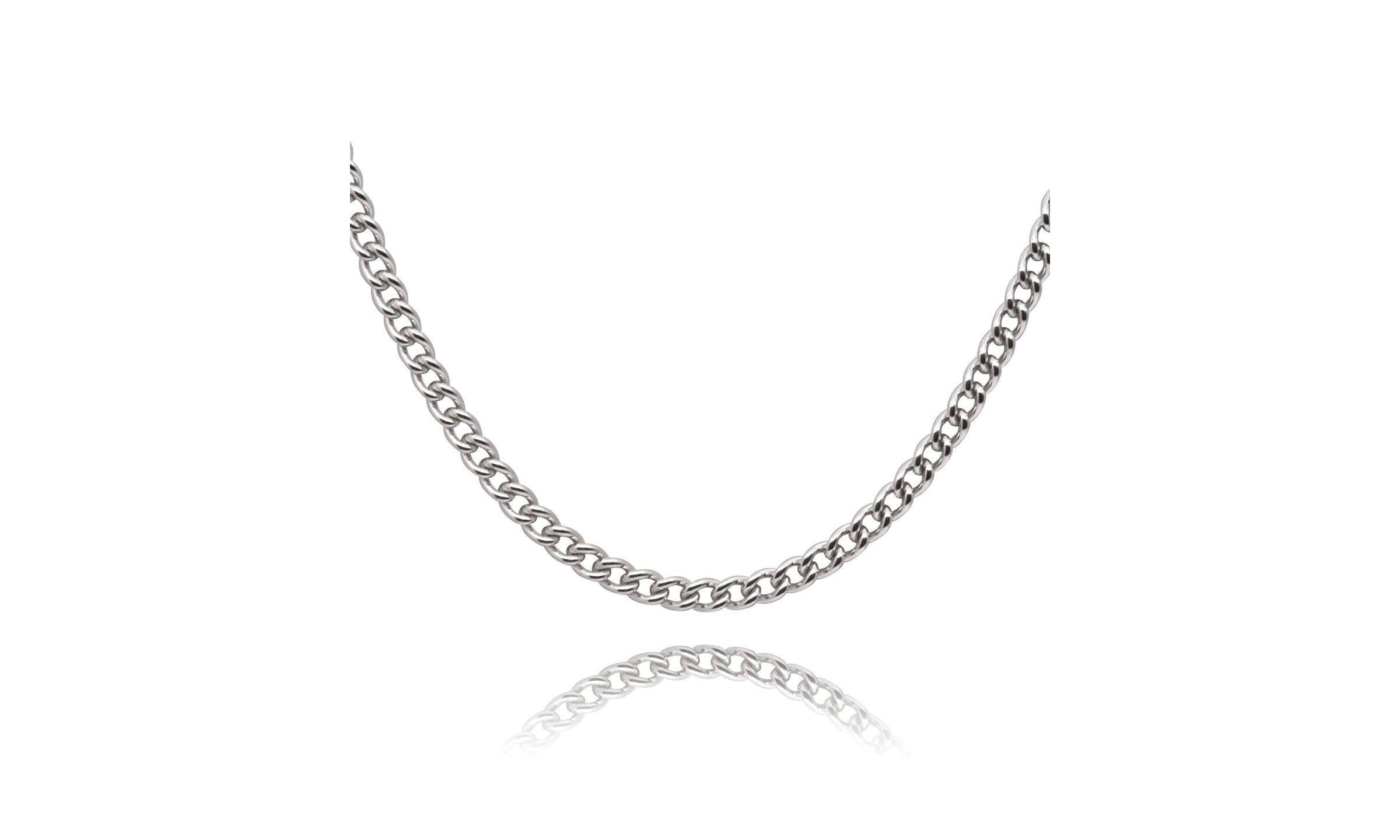 Small Curb Chain Necklace.