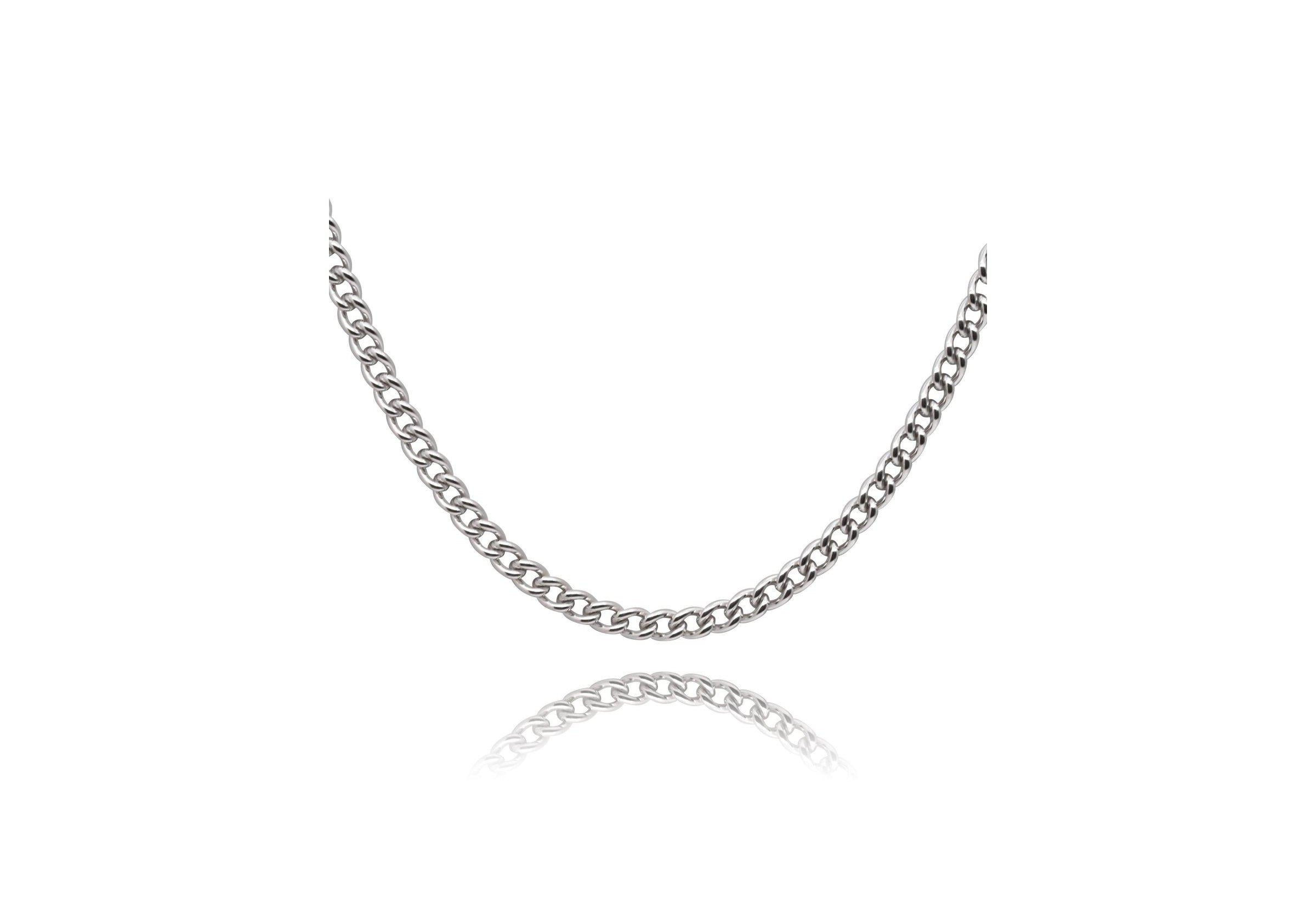 Small Curb Chain Necklace.