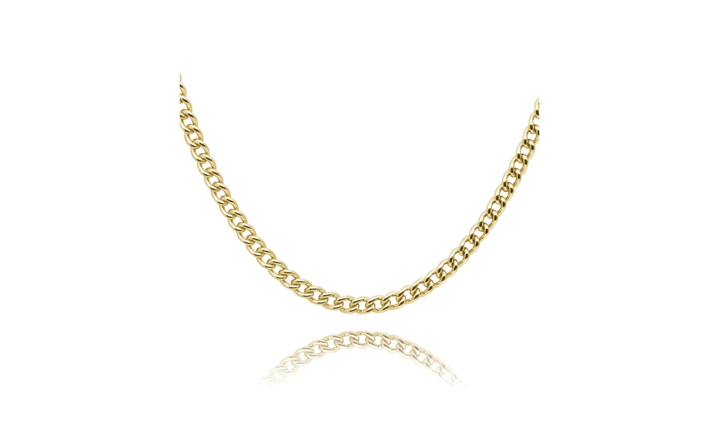 Small Curb Chain Necklace.