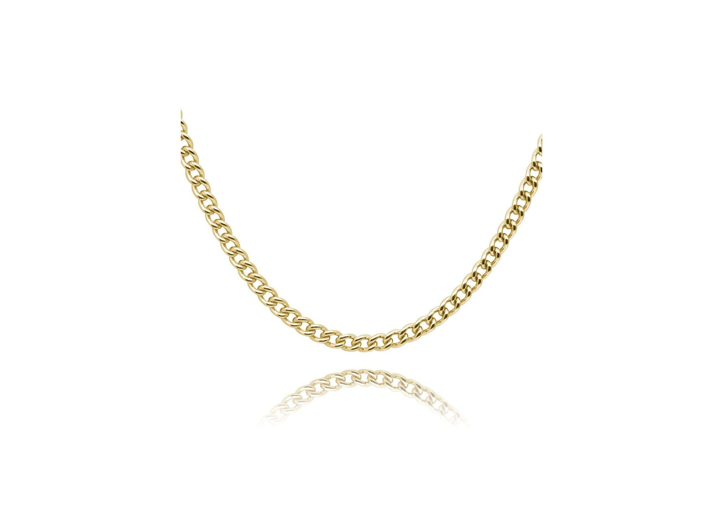 Small Curb Chain Necklace.