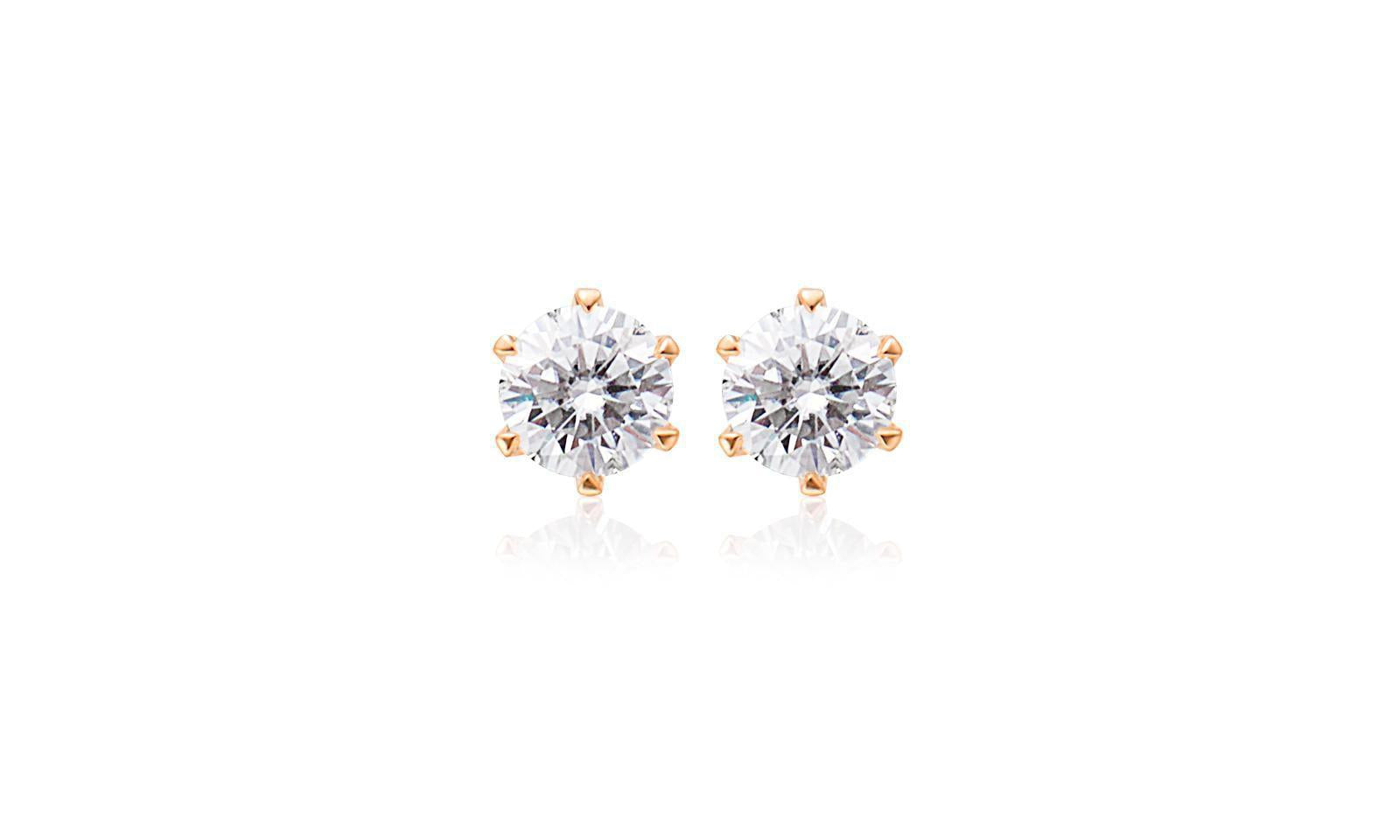 Small Moissanite Studs　0.1ct/0.3ct.