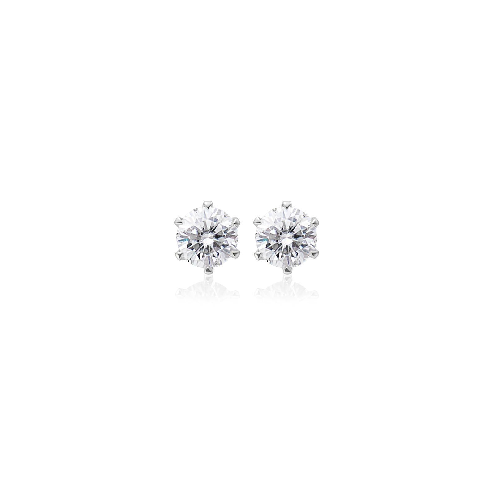 Small Moissanite Studs　0.1ct/0.3ct.