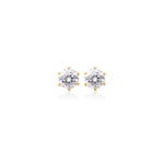 Small Moissanite Studs　0.1ct/0.3ct.