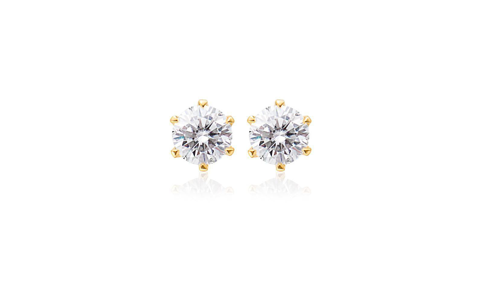 Small Moissanite Studs　0.1ct/0.3ct.