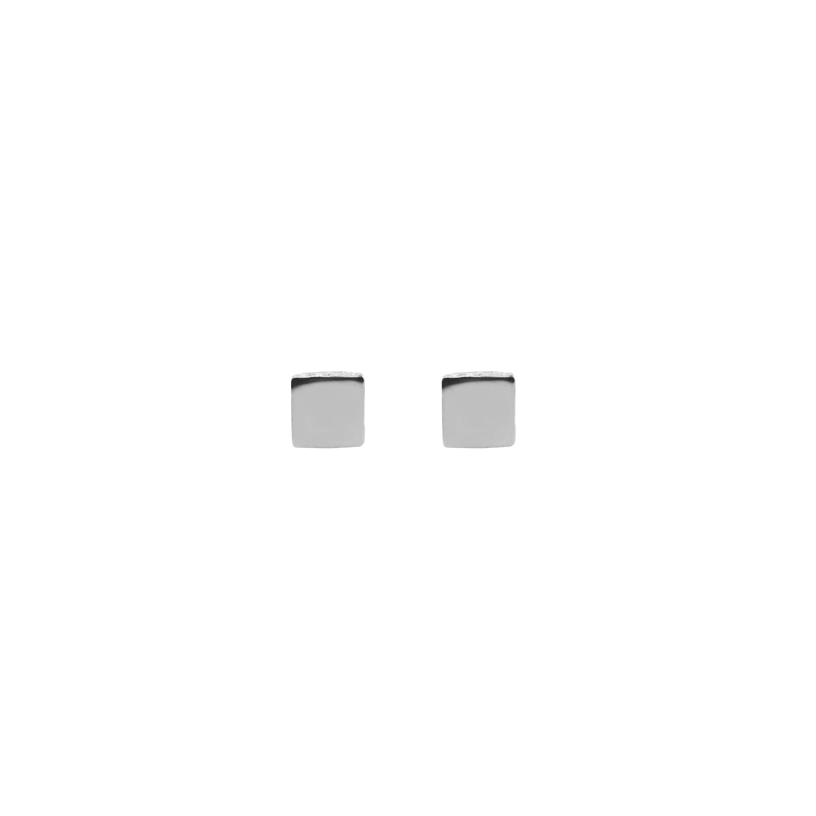Square pop earring.
