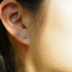 Square pop earring.
