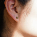 Square pop earring.
