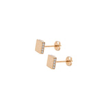 Square pop earring.