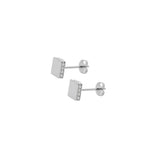 Square pop earring.